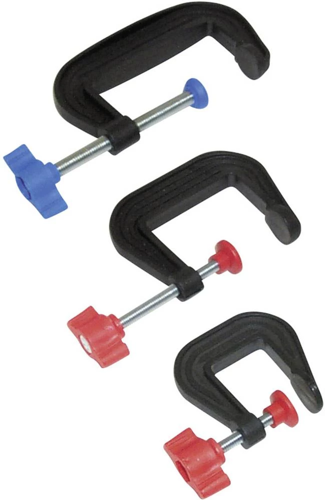 Vijčane stezaljke za modelarstvo RONA 450381 raspon prihvata:25/50/75 mm slika