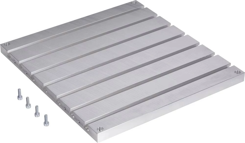 Stol s utorima za pričvrščivanje dijelova koje glodalica obrađuje aluminjski za RF1000 za slika