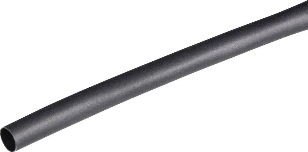 Termo skupljajuća cijev bez lijepila crne boje 6.35 mm omjer:2:1 AlphaWire FIT221L 1/4 slika