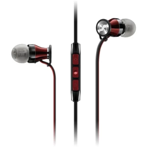Slušalice s mikrofonom In-ear Momentum Sennheiser, Apple verzija, crna, crvena slika