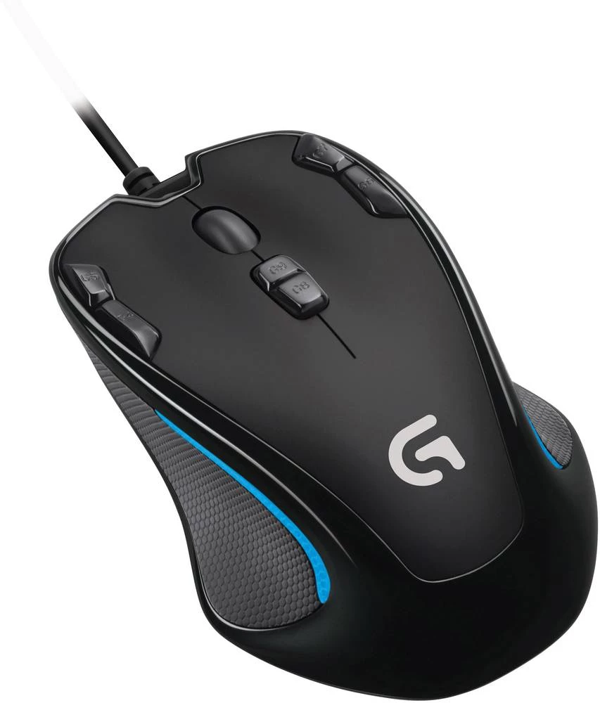 USB miš za igranje optički Logitech G300s ugrađena profilna memorija crna slika