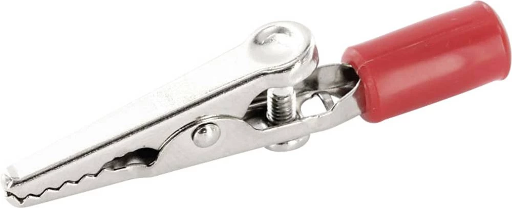 econ connect AK17RT Krokodilna stezaljka crvene boje Raspon stezanja maks.: 4 mm dužina: 56.7 mm 1 komad slika