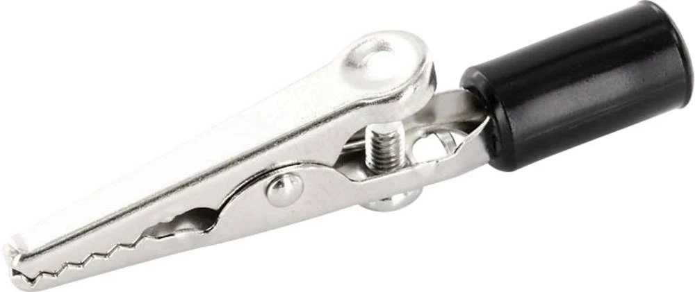 econ connect AK17SW Krokodilna stezaljka crne boje Raspon stezanja maks.: 4 mm dužina: 56.7 mm 1 komad slika