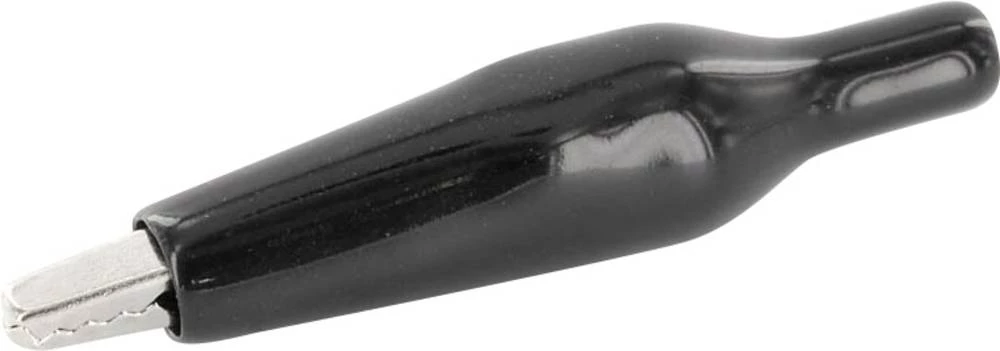 econ connect AK19SW Krokodilna stezaljka crne boje Raspon stezanja maks.: 4 mm dužina: 48 mm 1 komad slika