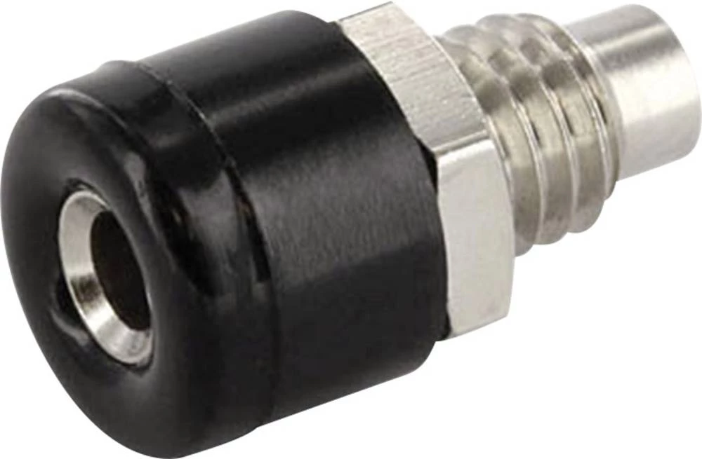 Laboratorijska utičnica, ugradna vertikal Pin-: 2.6 mm crne boje econ connect HOBSW 1 komad slika