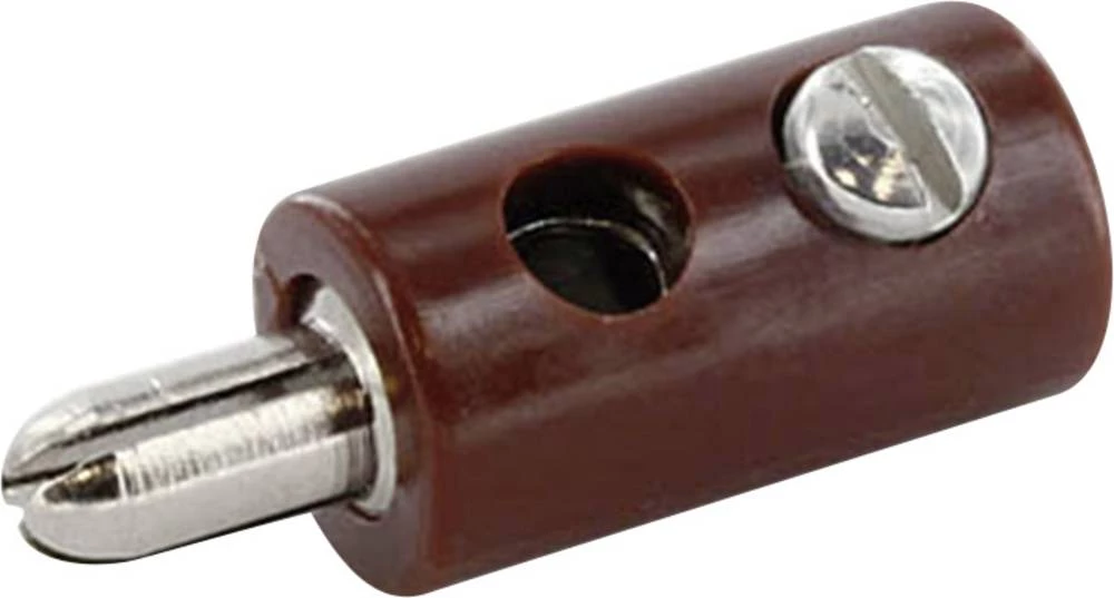 Laboratorijski utikač, ravan Pin-: 2.6 mm smeđe boje econ connect HOSBR 1 komad slika