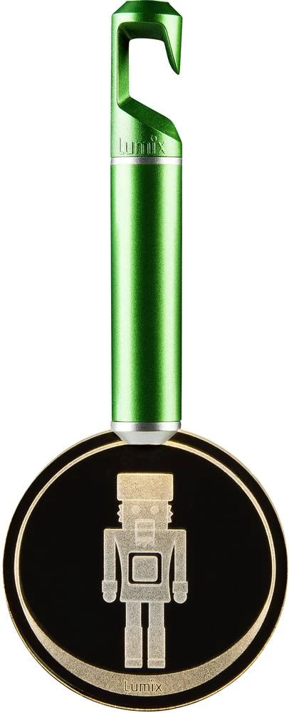 Dekoracija za božićno drvce Anđeo, Medvjedić, Orašar, s baterijama 76010 LED Lumix zelena, prozirna, set od 3 kom. slika