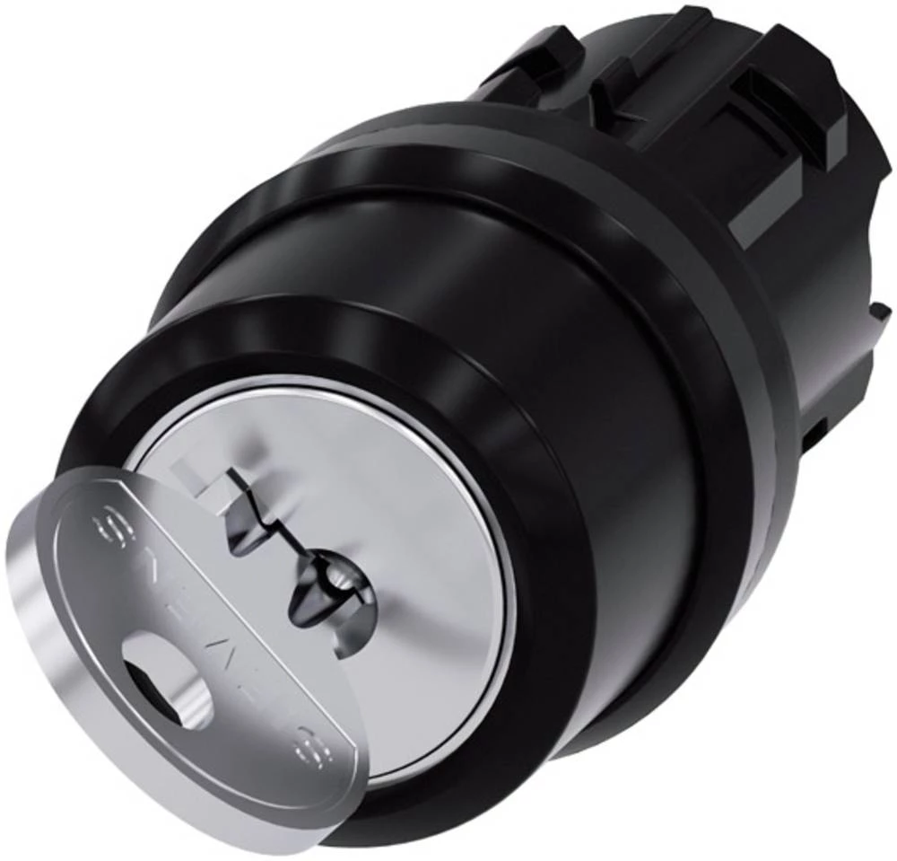 Prekidač s ključem Prednji prsten od plastike Crna 1 x 45 ° Siemens SIRIUS ACT 3SU1000-4BC01-0AA0 1 ST slika