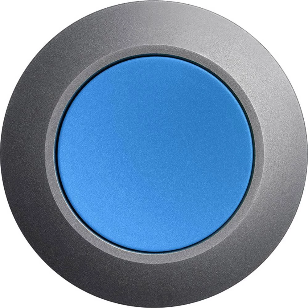 Tipkalo Prednji prsten od metala, Plosnati okidač Plava Otpiranje na pritisak Siemens SIRIUS ACT 3SU1060-0JA50-0AA0 1 ST slika