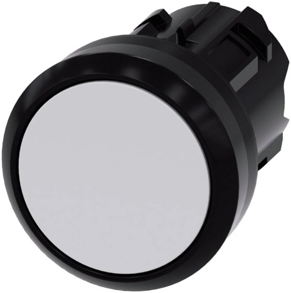 Tipkalo Plosnati okidač, Prednji prsten od plastike Bijela Siemens SIRIUS ACT 3SU1000-0AB60-0AA0 1 ST slika