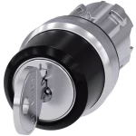 Prekidač s ključem Prednji prsten od metala, Visok sjaj Crna 2 x 45 ° Otpiranje ključem Siemens SIRIUS ACT 3SU1050-4BL11-0AA0 1