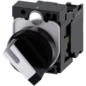 Okretni prekidač Prednji prsten od plastike Crna, Bijela 1 x 90 ° Siemens SIRIUS ACT 3SU1100-2BF60-1BA0 1 ST slika