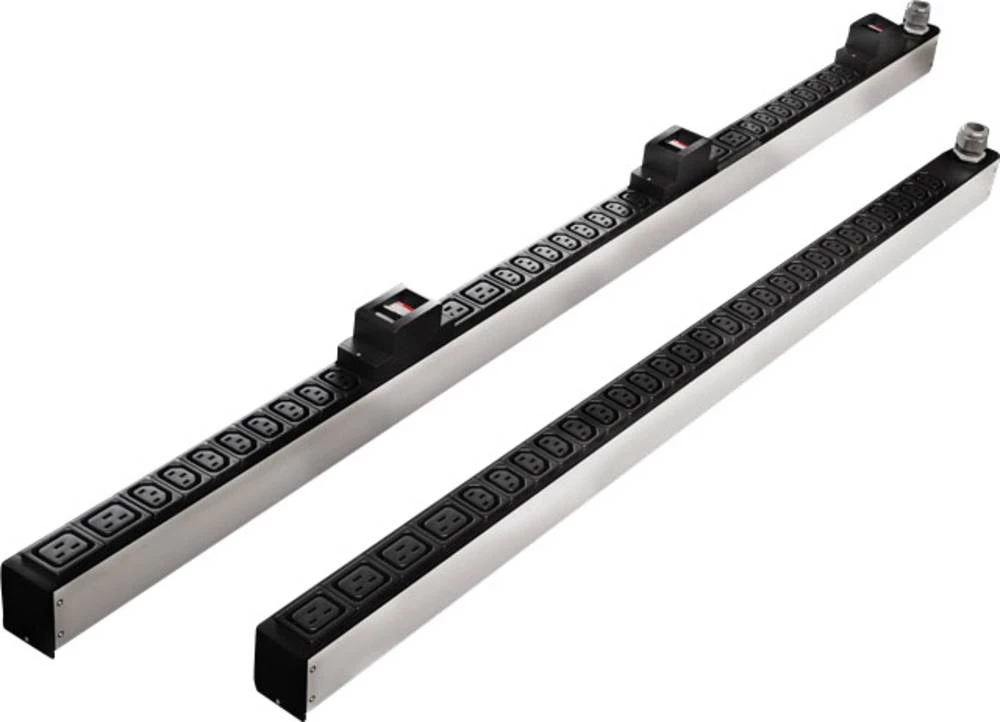 19 letva s utičnicama za mrežni ormar, utičnica za hladne uređaje C13 10A Rittal 7955.435 crne boje slika