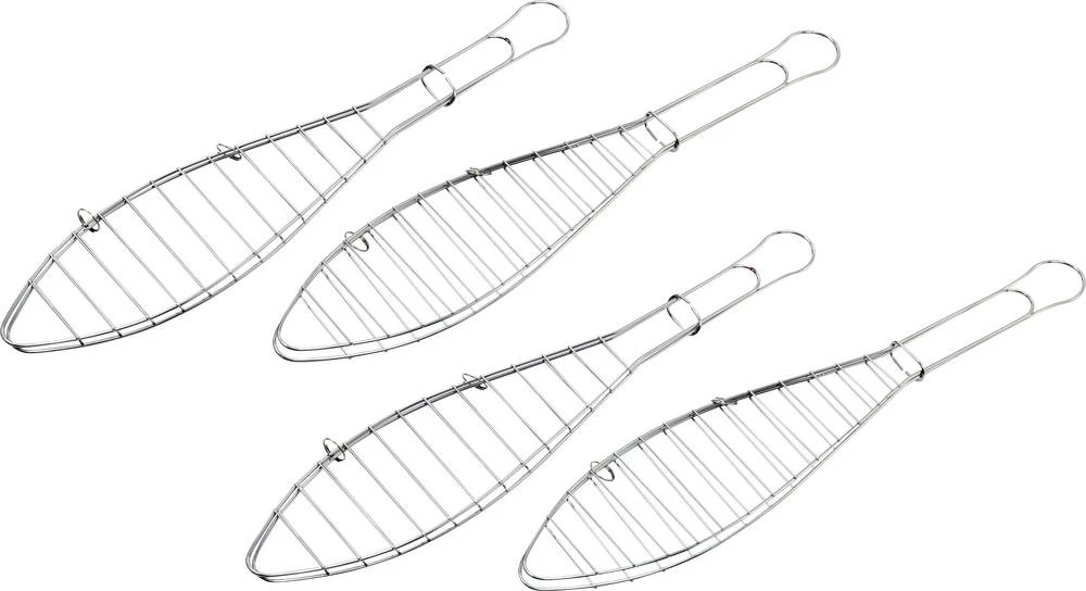 Rešetka za pečenje ribe 8521 tepro Garten srebrna 4 kom. u setu slika