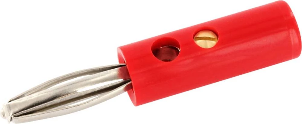 Banana utikač, ravan Pin-: 4 mm crvene boje econ connect BD4SRT 1 komad slika