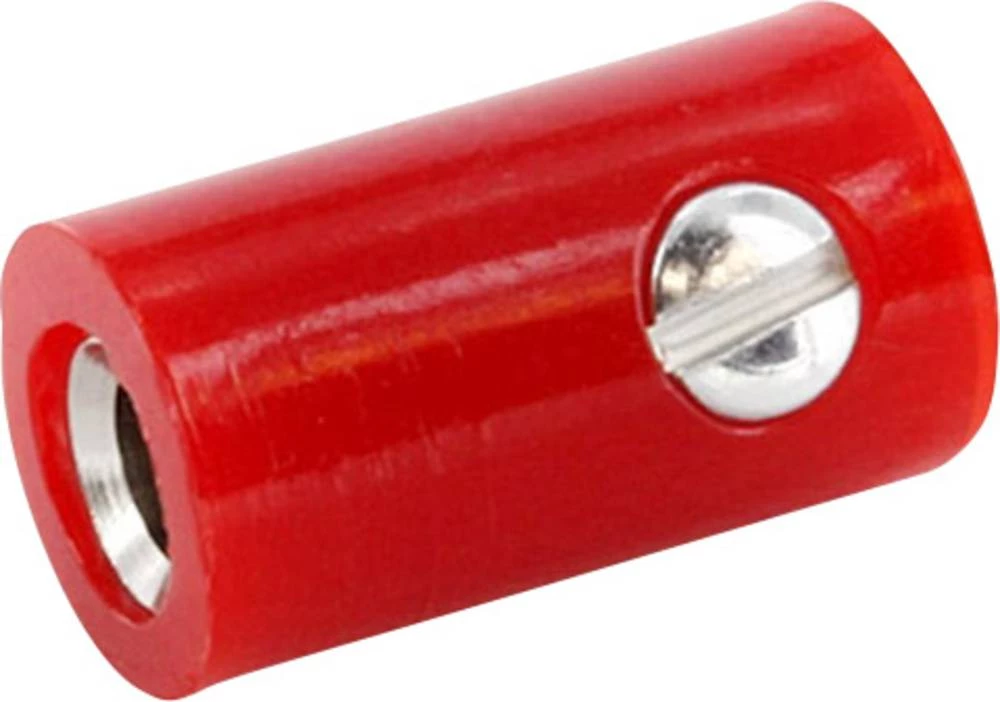 Banana utikač spojka, ravna Pin-: 2.6 mm Signal-crvene boje econ connect HOKSRT 1 komad slika