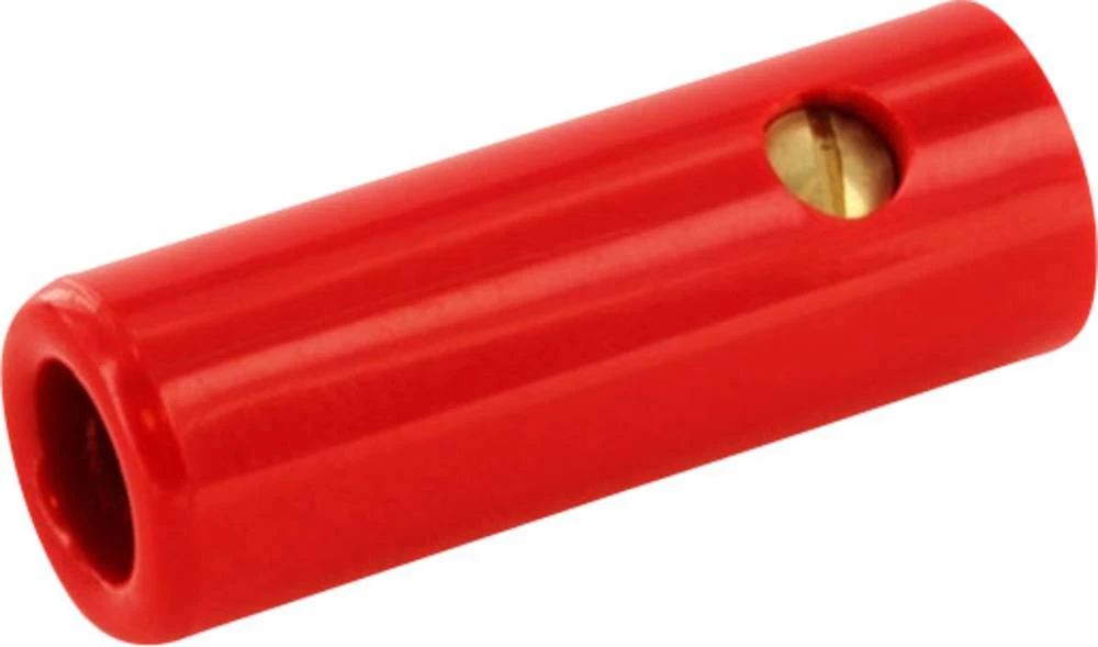 Banana utičnica, ravna Pin-: 4 mm crvene boje econ connect BAK4SRT 1 komad slika