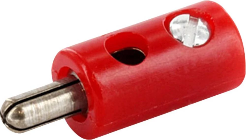 Banana utikač, ravan Pin-: 2.6 mm Signal-crvene boje econ connect HOSSRT 1 komad slika