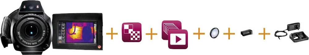 Termografska kamera testo 0563 0885 V7 -30 do +650 °C 320 x 240 piksela 33 Hz integrirana LED svjetiljka, kalibrirano prema DAkk slika