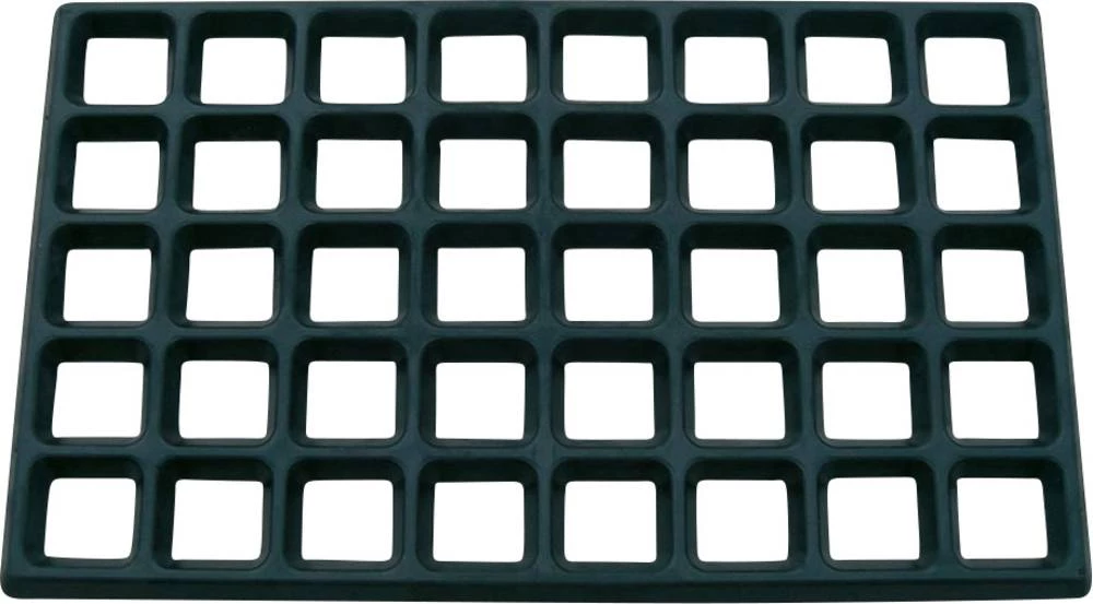 ESD montažna rešetka 9-334 Bernstein crna (D x Š x V) 610 x 370 x 20 mm slika