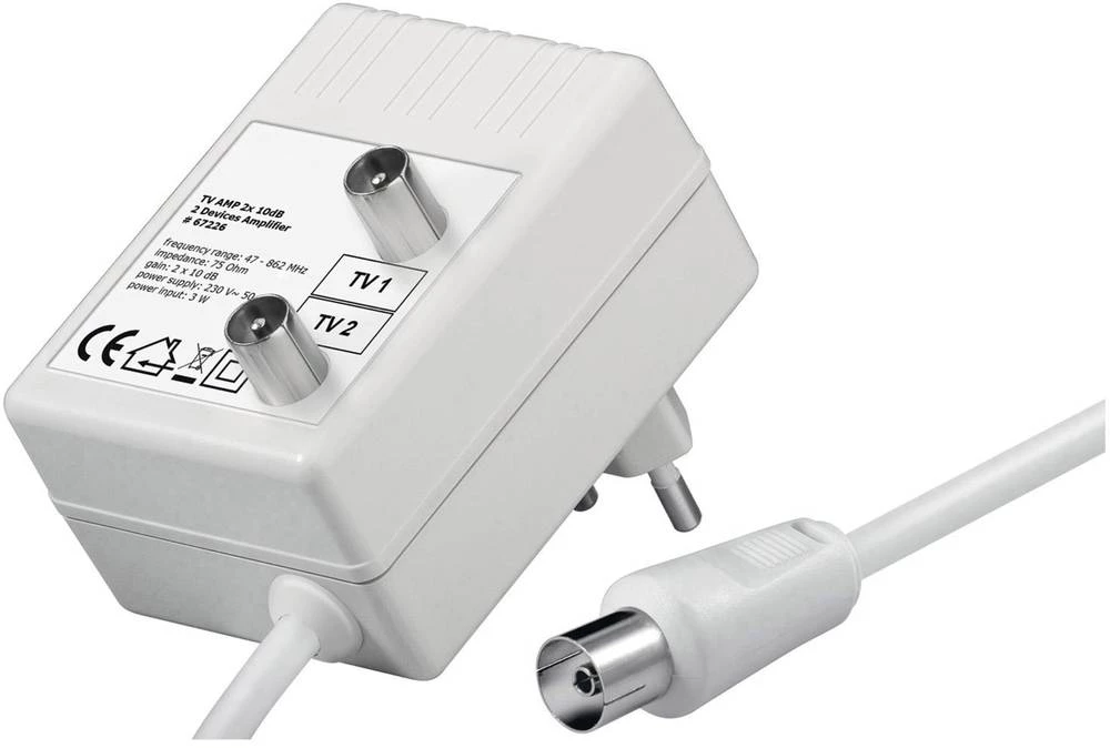 Pojačalo za kablovsku televiziju HAV10B Smart 2-struko 20 dB slika