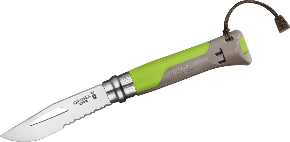 Outdoor džepni nož sa sigurnosnim remenom Opinel vel. 8 Outdoor 254311 drvo, krom slika