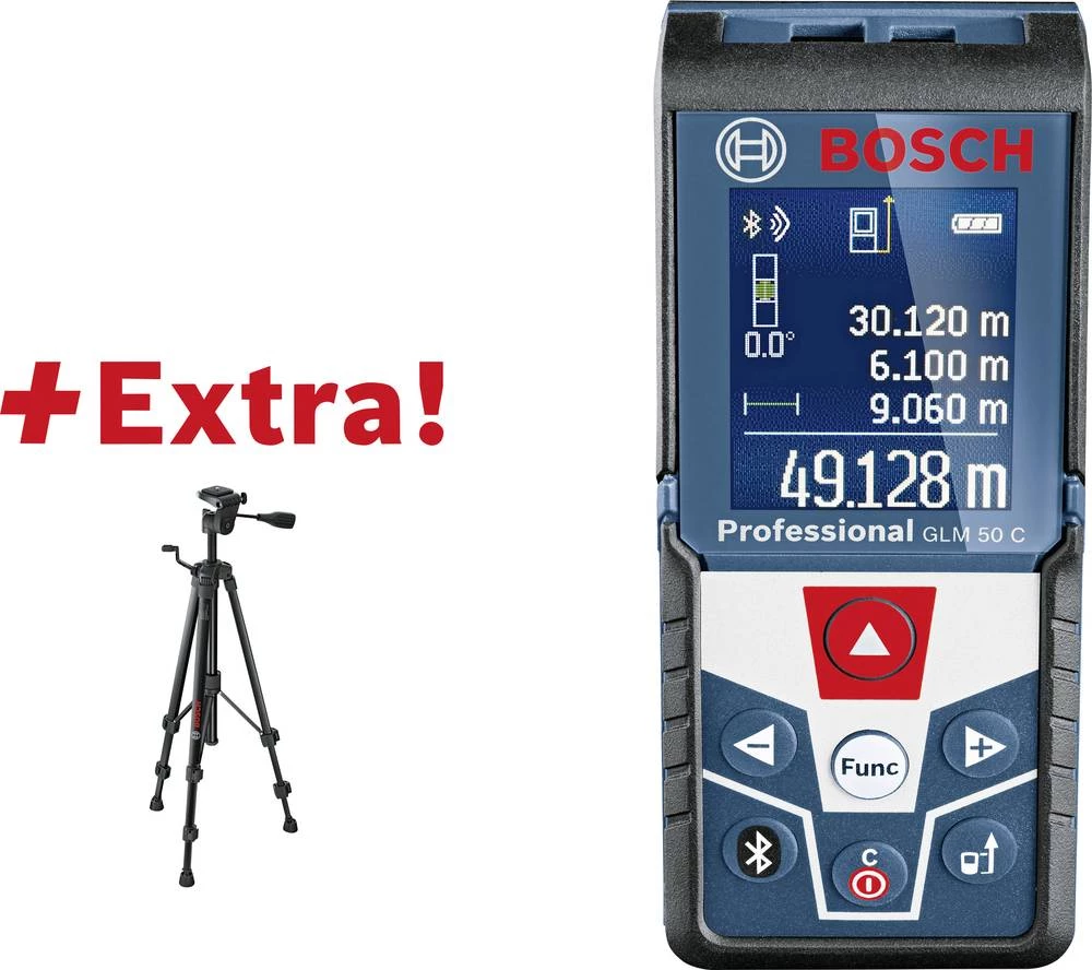 Bosch GLM 50 C + BT 105 laserski daljinomjer, mjerno područje (maks.) 50 m slika
