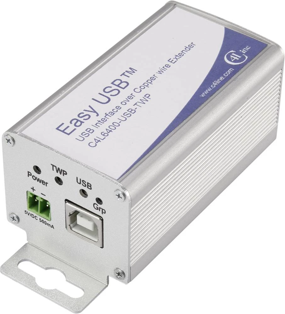 Jedan adapter USB Proširenje (produžetak) Putem mrežnog kabela RJ45 Renkforce C4L6400-USB-TWP 600 m slika