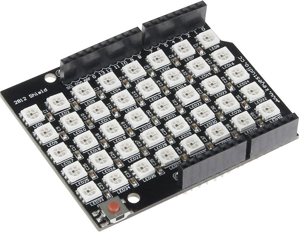 pcDuino ploča za proširenje RGB Shield incl. 40 LED Crna, Bijela slika