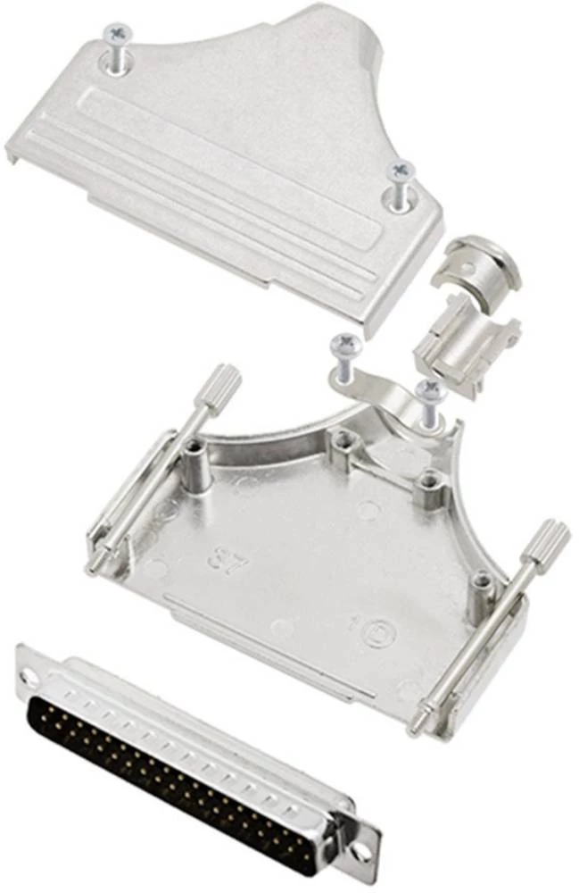 D-SUB letva s muškim kontaktima-set 180 ° broj polova: 37 lemna čaša encitech MHDM-37-DMP-K 1 set slika