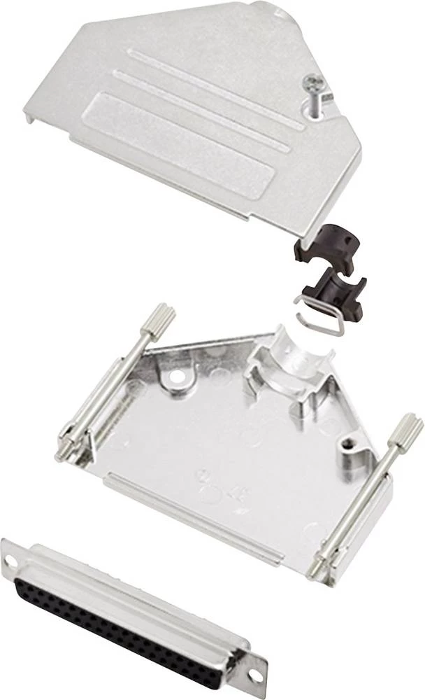 D-SUB letva sa ženskim kontaktima-set 180 ° broj polova: 37 lemna čaša encitech DTCK37-DBS-K 1 set slika