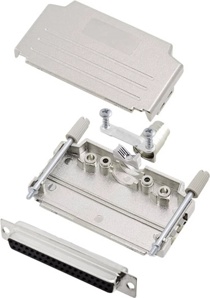 D-SUB letva sa ženskim kontaktima-set 180 ° broj polova: 37 lemna čaša encitech DPPK37-M-DBS-K 1 set slika