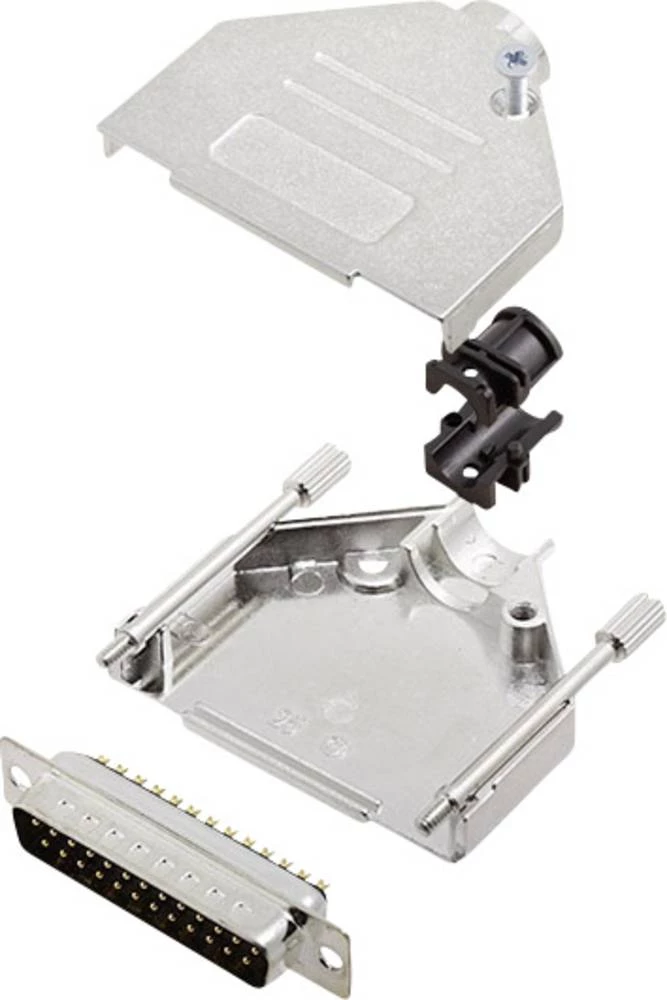 D-SUB letva s muškim kontaktima-set 180 ° broj polova: 25 D-Sub-letva s muškim kontaktima encitech DTZK25-DMP-K 1 set slika