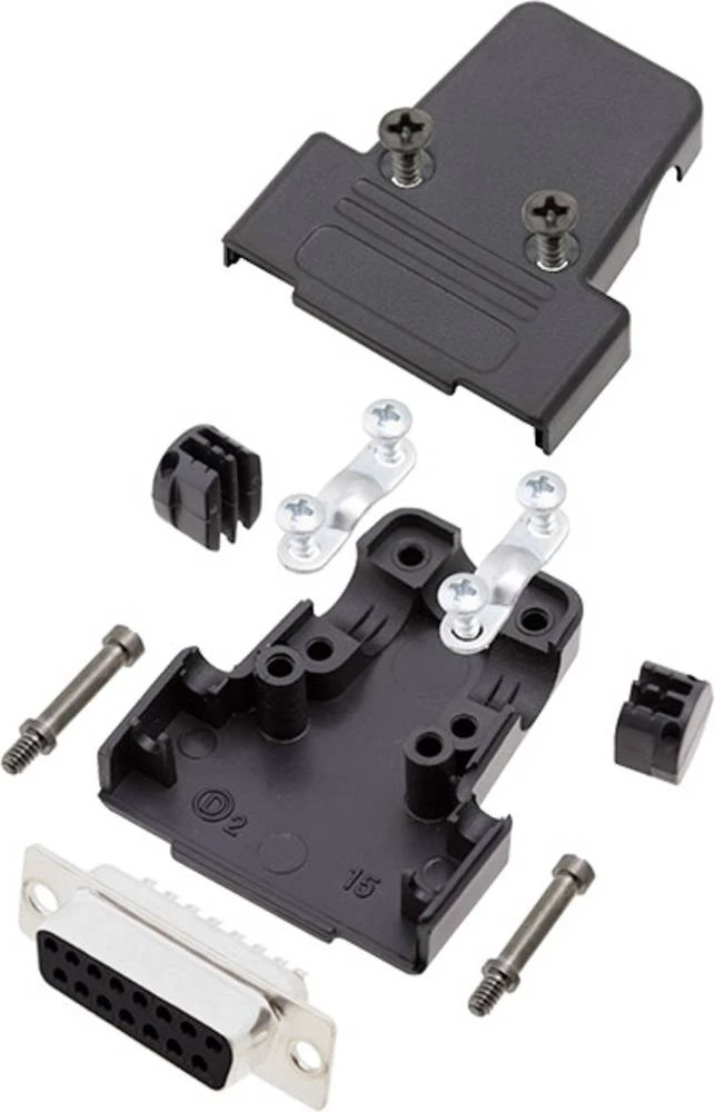 D-SUB letva s muškim kontaktima-set 180 ° broj polova: 37 D-Sub-letva s muškim kontaktima encitech TRI-P-37-DBP-K 1 set slika