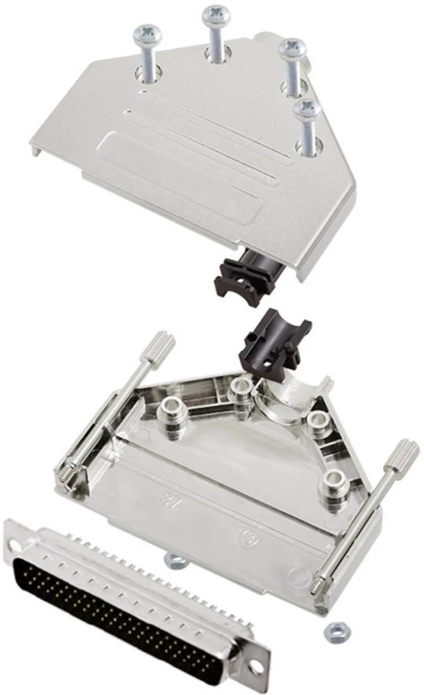 D-SUB letva s muškim kontaktima-set 180 ° broj polova: 62 lemna čaša encitech DTPK37-M-HDP62-K 1 set slika