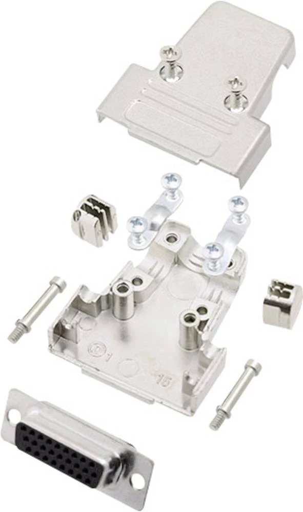 D-SUB letva sa ženskim kontaktima-set 180 ° broj polova: 26 lemna čaša encitech TRI-M-15-HDS26-K 1 set slika