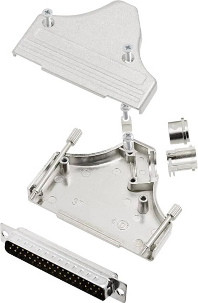 D-SUB letva s muškim kontaktima-set 45 ° broj polova: 37 lemna čaša encitech MHDM35-37-DMP-K 1 set slika