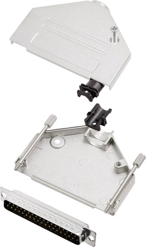 D-SUB letva s muškim kontaktima-set 180 ° broj polova: 37 D-Sub-letva s muškim kontaktima encitech DTZK37-DMP-K 1 set slika