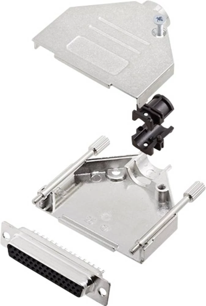 D-SUB letva sa ženskim kontaktima-set 180 ° broj polova: 44 lemna čaša encitech DTZK25-HDS44-K 1 set slika