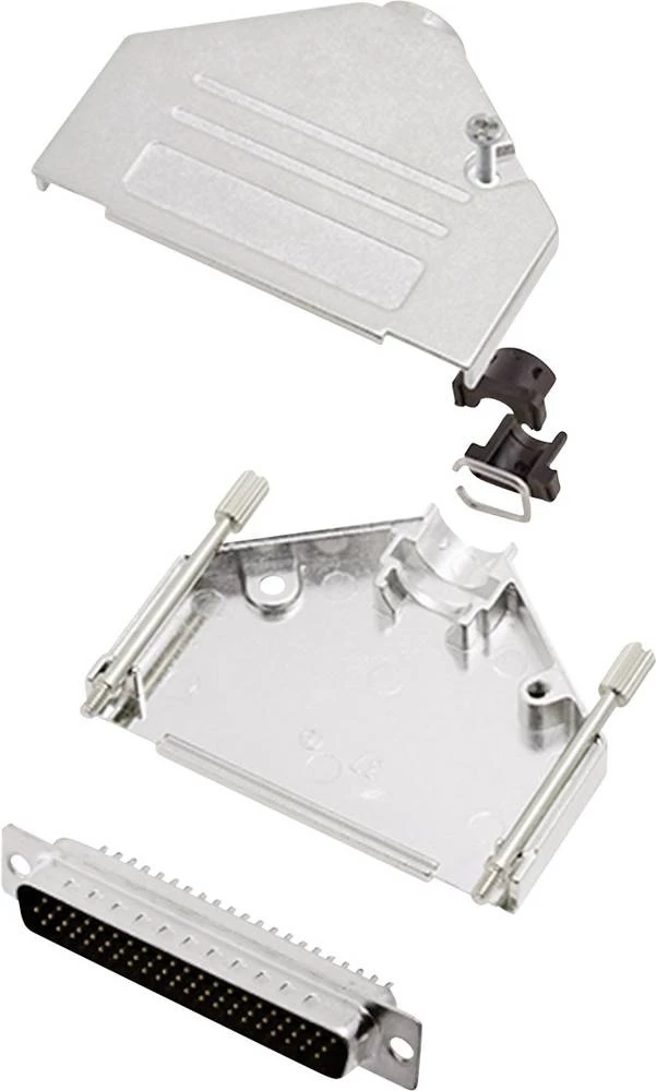 D-SUB letva s muškim kontaktima-set 180 ° broj polova: 62 lemna čaša encitech DTCK37-HDP62-K 1 set slika