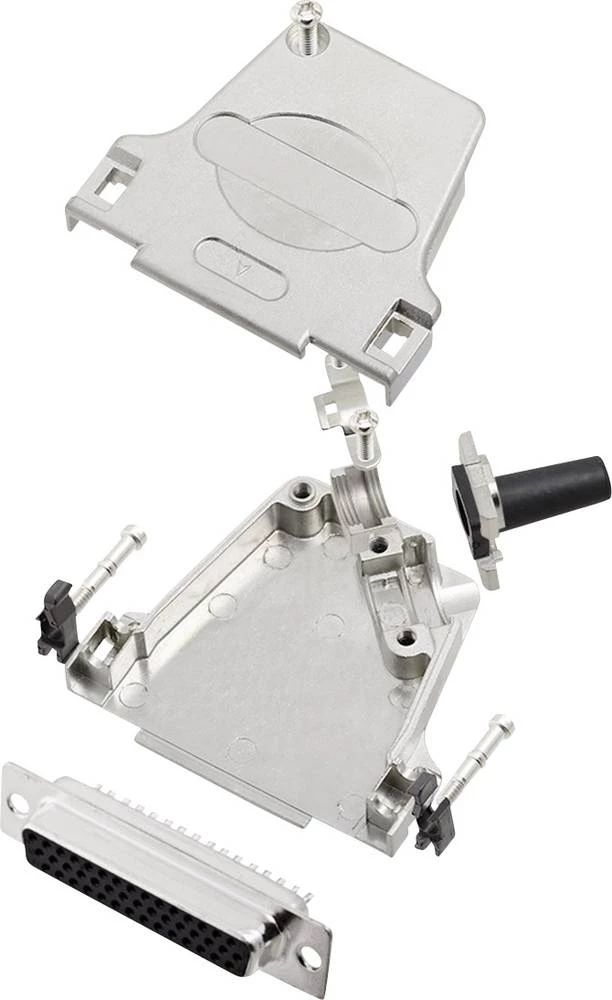 D-SUB letva sa ženskim kontaktima-set 45 ° broj polova: 44 lemna čaša encitech D45ZF25-HDS44-K 1 set slika