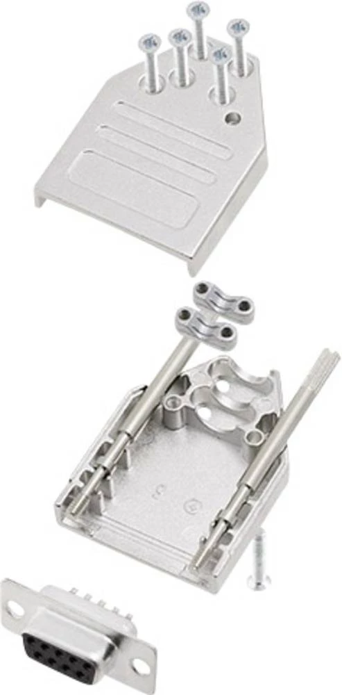 D-SUB letva s muškim kontaktima-set 180 ° broj polova: 9 D-Sub-letva s muškim kontaktima encitech DTZI09-DBS-K 1 set slika