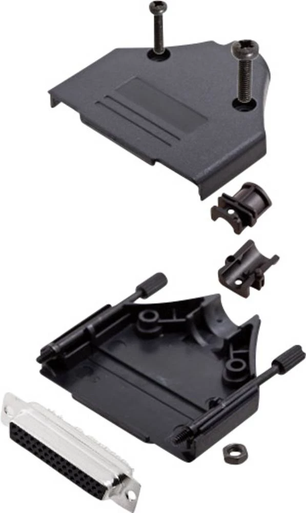 D-SUB letva sa ženskim kontaktima-set 180 ° broj polova: 44 lemna čaša encitech DTPK-P-25-HDS44-K 1 set slika