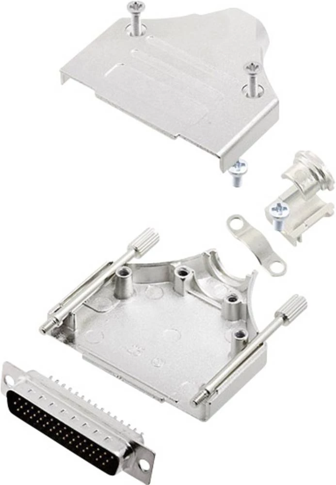 D-SUB letva s muškim kontaktima-set 180 ° broj polova: 44 lemna čaša encitech MHDM-25-HDP44-K 1 set slika