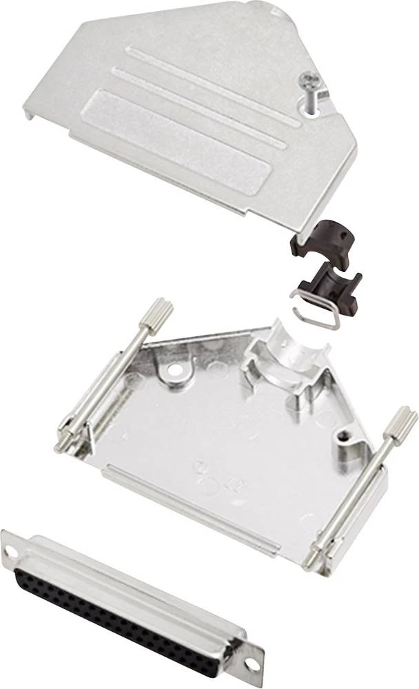 D-SUB letva sa ženskim kontaktima-set 180 ° broj polova: 37 lemna čaša encitech DTCK37-DMS-K 1 set slika