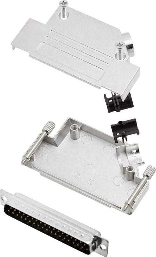 D-SUB letva s muškim kontaktima-set 45 ° broj polova: 37 D-Sub-letva s muškim kontaktima encitech D45ZK37-DMP-K 1 set slika