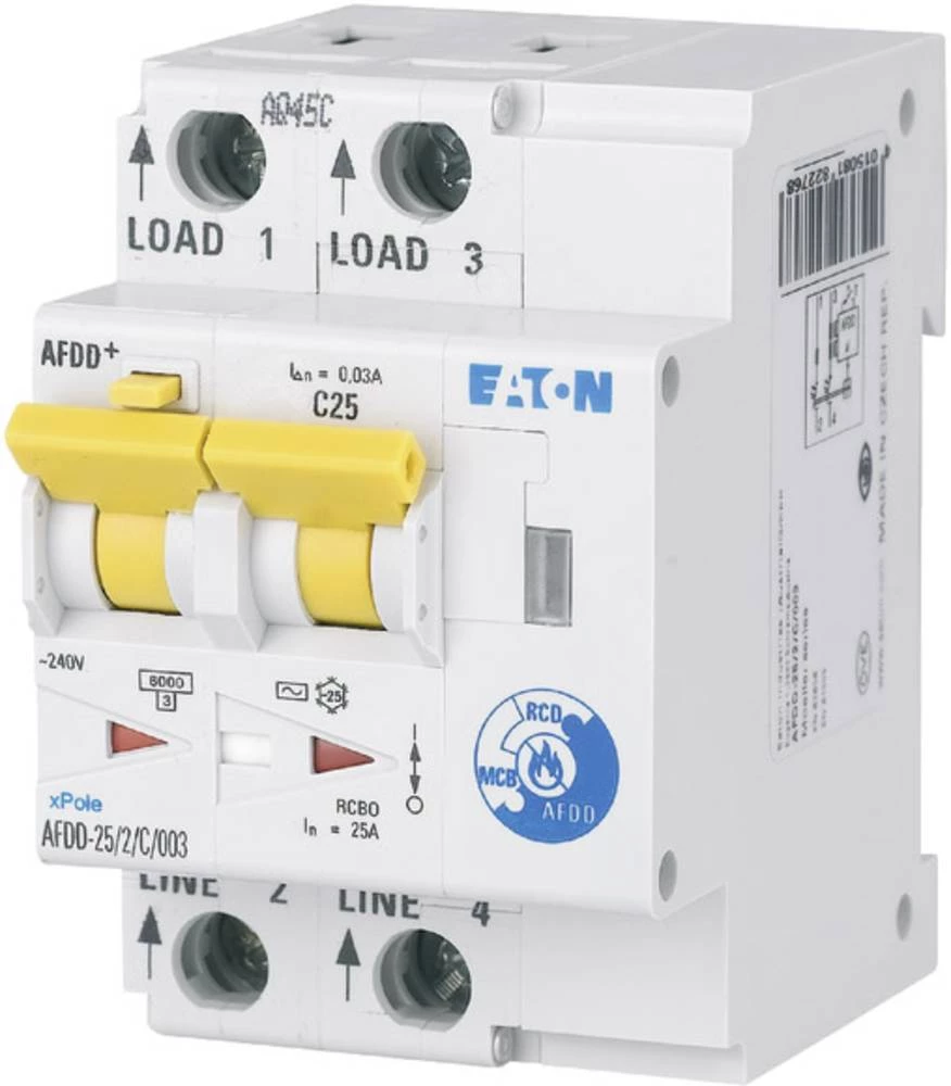 Prekidač za zaštitu od požara 2-polni 30 mA 230 V Eaton 187226 slika
