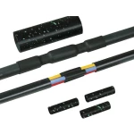 Komplet stezaljka za grijanje s kabelom za spojne vijke--područje: 16 - 55 mm HellermannTyton 380-04015 LVK-C-5x6-25 PO-X BK sad