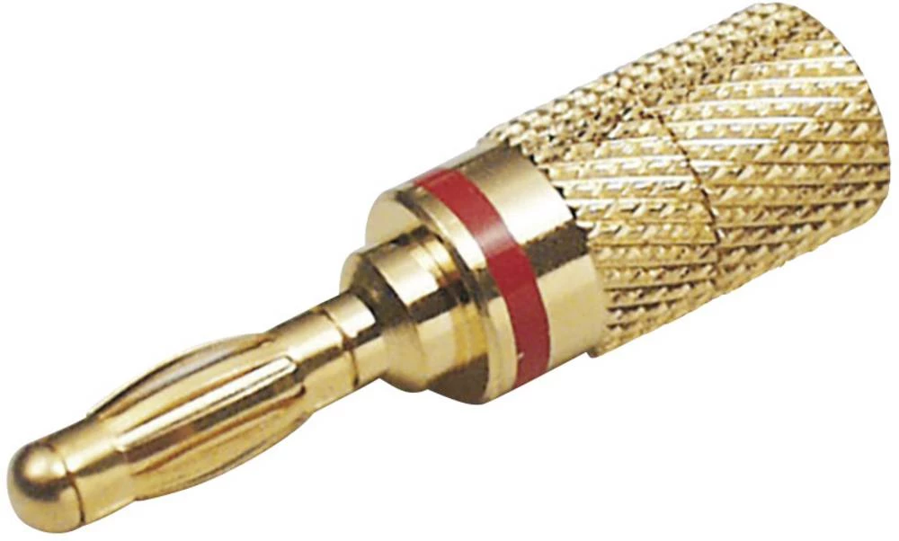 Lamelni ravni utikač utikač, promjer kontakta: 4 mm crne boje BKL Electronic 1 kom. slika