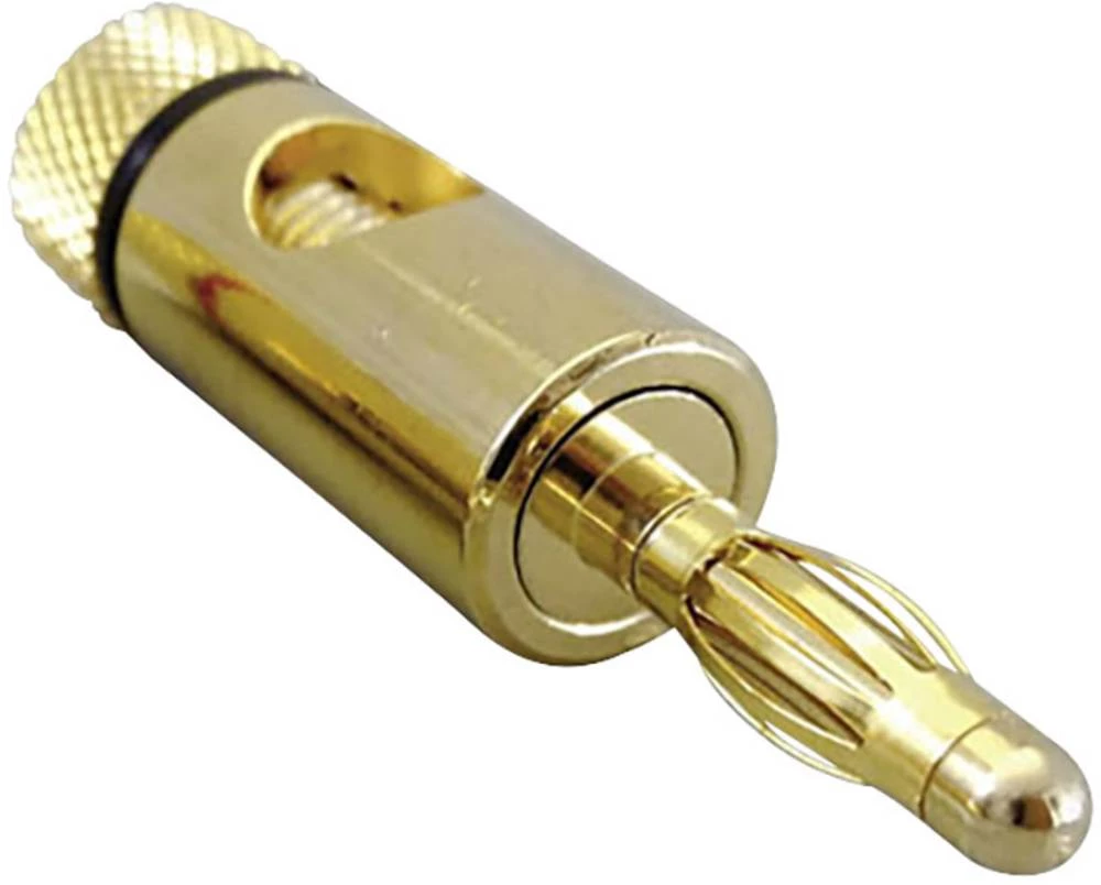 Lamelni ravni utikač utikač, promjer kontakta: 4 mm crne boje BKL Electronic 1 kom. slika